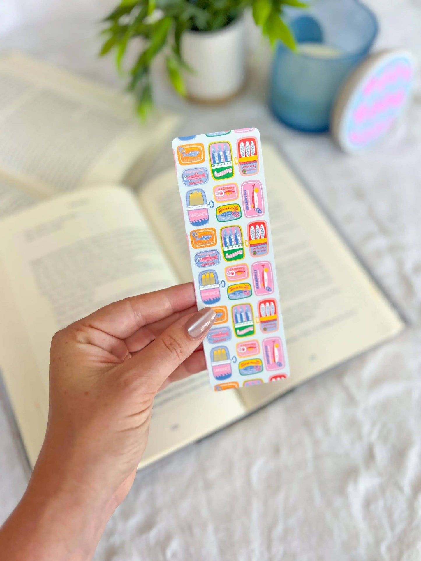 Blue Sardine Bookmark