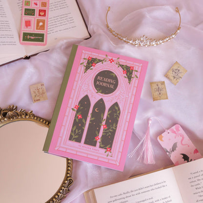 Romantasy Reading Journal – Literary 50 Book Review Notebook