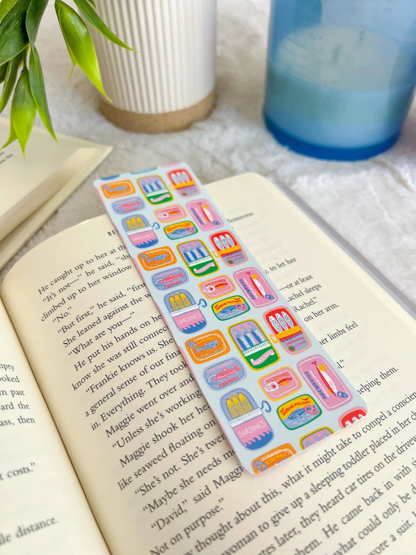 Blue Sardine Bookmark
