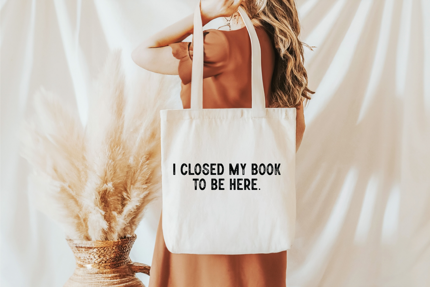 Closed My Book Tote Bag